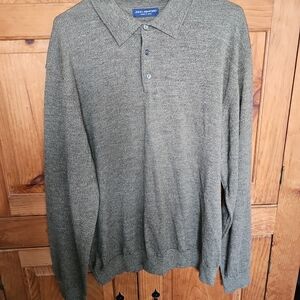 John Ashford Olive Green Men's Polo Sweater XXL